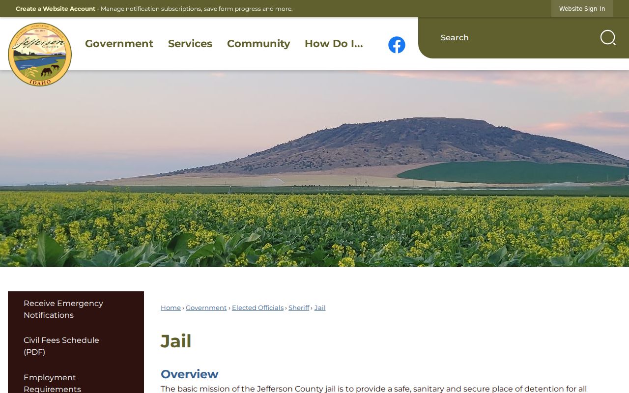 Jefferson County arrest history and county jail information