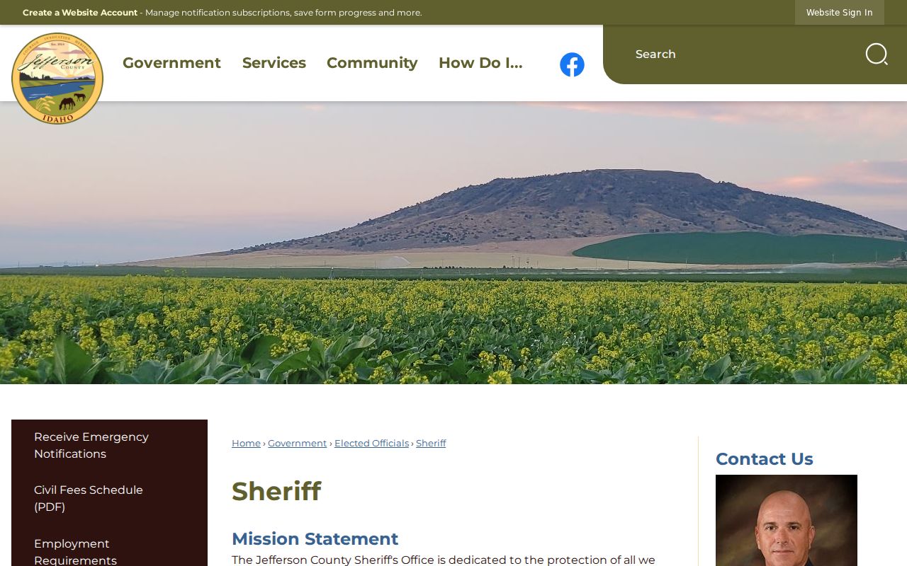 Jefferson County arrest history sheriff records contact