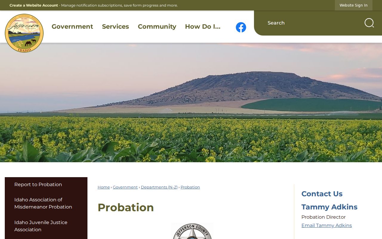 Jefferson County criminal history probation office information