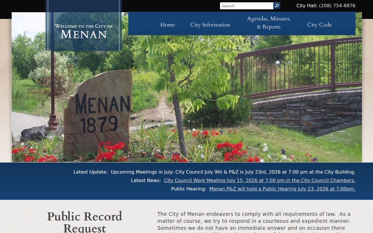 Menan criminal history distinction from city public records form